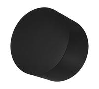 DIYEAH Socle de Trophée Cylindrique en Cristal Gravable Noir 80x80x50 Mm, Support Décoratif de Bureau Stable pour Affichage de Trophées Sportifs et Cérémonies, Base D’Exposition