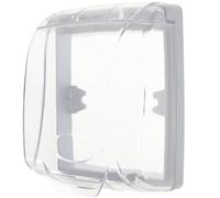 DIYEAH Sonnette de Porte étanche Transparente, Cache de Sonnette extérieure Auto-adhésif en Plastique, Protection Contre la Pluie et Les intempéries pour interphone à la Maison