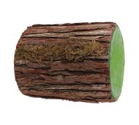 DIYEAH Souche D'arbre Décorative Creuse Mousse Artificielle Réaliste, 15 Cm de Diamètre X 20 Cm de Hauteur, Pilier D'allée en Bois pour Mariage Champêtre et Décoration de Table Rustique