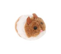 DIYEAH Souris en Peluche Marron Vibration et Son pour Chats, Interactif pour Exercice et Chasse, pour Passer