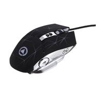 DIYEAH Souris USB Filaire Gaming Mécanique Silencieuse Ergonomique pour Gamer, Illumination LED Réglable, Dpi 4 Niveaux, Compatible Pc Portable, Couleur Noir Étoilé