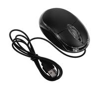 DIYEAH Souris USB Optique Ergonomique pour Bureau Filaire 1000 Dpi Conception Confortable Utilisation Longue Durée Compatible Pc et Ordinateur Portable Couleur Noire