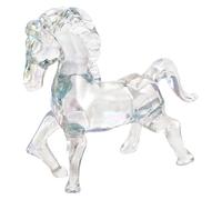 DIYEAH Statue de Cheval Debout en Cristal Élégante et Stable, pour Nouvel an Chinois 2026 Décoration de Table, Symbole de Prospérité Puissance Maison
