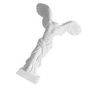 DIYEAH Statue Déesse Ailée Victoire en Résine Blanche, Figurine Victoria 13 Cm pour Décoration Mythologique Intérieure, Sculpture Romaine Moderne pour Maison et Bureau, Présent Femme