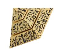 DIYEAH Statuette Pyramide Égyptienne en Métal Mini Sculpture Décorative pour Bureau et Maison Fidget Spinner Rotatif Silencieux Décoration de Table Égyptienne Compacte et Antistress