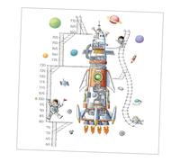 DIYEAH Sticker Mural Motif Astronaute Autocollant Créatif Pour Chambre Sticker Vaisseau Spatial Unique Fresque Murale Pour Garçon Fille