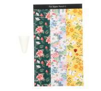 DIYEAH Stickers pour Stylet avec Motifs Floral pour Pencil Lot de Stickers Embouts Amovibles Accessoires Stylés pour Décoration de Stylet