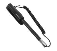 DIYEAH Stylet Capacitif avec Porte-Stylet à Ressort pour Écran Tactile, Usage Smartphone et Tablette, Pointe Souple, Corps Rétractable, Couleur Noire, Format Compact Portable