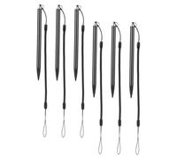 DIYEAH Stylet Écran Résistif Métal 6 Pièces avec Cordon Anti-Perte pour Tablette Stylo Tactile Précis Dessin Écriture Compatible Appareils Résistifs Noir