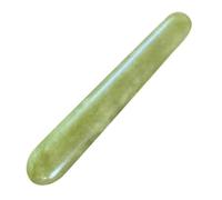 DIYEAH Stylo de Massage en Jade Naturel Vert, Outil de Thérapie des Méridiens Compact et Léger pour Acupuncture, Bâtonnet Énergétique pour Points Douloureux, Massage Nuque, Épaules