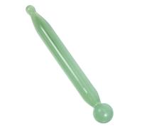 DIYEAH Stylo de Massage Gua Sha en Résine Verte, Outil D’acupression pour Visage et Tissus Profonds, Réduit Gonflements les Yeux, Améliore Circulation, Bâton de Massage Facial