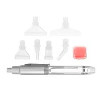 DIYEAH Stylo de Perçage Diamanté LED Argenté 6 Têtes en Plastique à Vis Pâte Adhésive, Outil pour L'art du Diamant, Accessoire DIY Peinture Diamant, Stylo à Points Lumineux pour Mosaïque