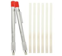 DIYEAH Stylo de Soudage en Stéatite avec Support et 6 Recharges pour Acier | Marquage sur Fer et Aluminium, Format Stylo, Outil Portable pour Soudeurs et Menuisiers