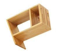 DIYEAH Support de Couteaux en Bambou Naturel Multifonction Porte-Couteaux Incliné Ventilé Cuisine Rangement Ustensiles Cuisine Support pour Ciseaux 1 Pièce