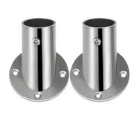 DIYEAH Support de Fixation en Acier Inoxydable Brossé pour Tringle à Rideau de 25 MM Siège de Fixation à Angle Oblique Lot de 2 Pièces Adapté pour Salle de Bain et Chambre