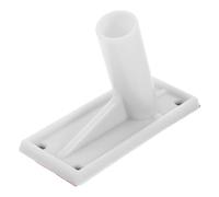 DIYEAH Support de Mât Adhésif en Plastique pour Drapeau Mural, Base, Fixation Auto-adhésive Résistante aux Intempéries, Usage Extérieur Jardin et Terrasse, Maintien Stable et Robuste