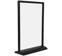 DIYEAH Support de Panneau Acrylique Noir Portable pour Affiches et | Surface Lisse, Finition Noire Élégante, pour Changements Rapides, Usage Quotidien, Conférences et Banquets
