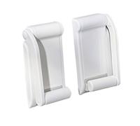 DIYEAH Support de Papier Toilette Magnétique Plastique Blanc Porte-Serviettes Mural sans Perçage pour Salle de Bain de Pratique et Support Essuie-Tout Aimanté et Gain de Place