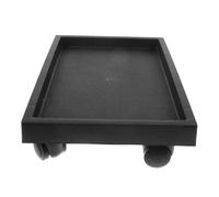 DIYEAH Support de Plantes Rectangulaire avec roulettes Plateau Mobilier en Verre Renforcé Meuble à roulettes pour Pots de Fleurs Intérieur Facile à Déplacer et Nettoyer