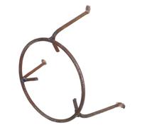 DIYEAH Support de Poêle Camping en Acier D’Armature Solide Porte-Wok Multifonction Réutilisable pour Grand Foyer Extérieur Support à Casseroles Stable Randonnée Cuisine de Camping