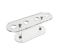 DIYEAH Support de Rangement pour Cônes de Glace 4 Emplacements en Acrylique Transparent Porte-Glace Compact pour Fêtes Restaurants et Magasins Présentoir Pratique pour Cornets