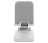 DIYEAH Support de Téléphone Portable Blanc Nacré, Pliable Réglage Multi-Angles, Multifonction, pour Bureau et Usage Domestique