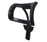 DIYEAH Support de Tête Ergonomique Réglable pour Chaise de Bureau Coussin Cervical en Maille Respirante, Accessoire Confort pour Télétravail et Chaise Multiposition, Noir, Adaptateur