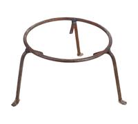 DIYEAH Support de Wok Multifonction en Acier Renforcé Trépied Petit Format pour Grand Foyer Extérieur Support de Casseroles et Poêles de Camping Réutilisable Cuisine en Plein Air