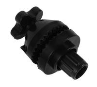 DIYEAH Support en Plastique Noir pour Cadre de Balancelle Vis D'engrenage Réglables, Compatible Auvent de Terrasse et Porche, Maintien Stable et Design Moderne