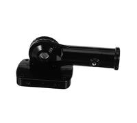 DIYEAH Support Mural de Mât de Drapeau Alliage Aluminium Réglable à Degrés Base Compacte Stable pour Fixation Extérieure pour Maisons Commerces et Sites Sportifs