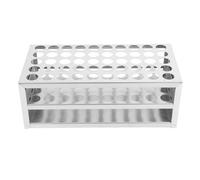 DIYEAH Support Organisation en Inoxydable Tubes Acier à Emplacements pour 50 Essai Diamètre 17mm et Rangement Sécurisé pour Expériences en Laboratoire