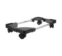 DIYEAH Support Pc sous Bureau avec roulettes Chariot Mobile pour Processeurs Design Noir Élargi Support Anti-Corrosion pour de Travail Compatible avec Tous Types de Pc