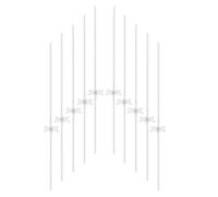 DIYEAH Support Plante Pot Transparent Tuteur Plastique pour Plantes Grimpantes Cadre de Fixation Tige Kit Piquets Pinces Jardin Support Vertical pour Croissance Saine des Vignes