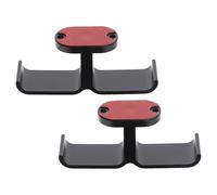 DIYEAH Support pour Casque Audio sous Bureau en Aluminium Noir Lot de 2 Crochet Réglable pour Rangement Casque et Accessoires Fixation Robuste pour Bureau et Poste de Jeu