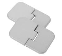 DIYEAH Support pour Ordinateur Portable Portable en Alliage de Zinc Argenté, Mini Rehausseur de Clavier Auto-adhésif Compact pour Bureau et Poste de Travail, Lot de 2pcs