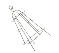 DIYEAH Support Suspendu pour Barbecue en Acier Inoxydable Grille avec Crochet Petite Taille Accessoire pour Camping et Sorties en Plein Air