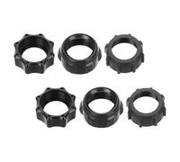 DIYEAH Support téléphone Voiture 6pcs bagues de Serrage pour adaptateurs Fixes rotule Plastique Noir Compatible Chargeur sans Fil pour Grille d'aération