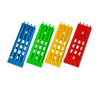 DIYEAH Supports pour Anneaux de Pattes de Pigeons Voyageurs, 4 Pièces Multicolores, Porte-Anneaux en Plastique Robuste, Rangement Pratique pour Élevage et Suivi des Oiseaux