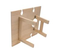 DIYEAH Table Pliante Support à Verre en Bois Carrée pour Extérieur Portable Facile à Transporter pour Pique-niques et Fêtes en Intérieur