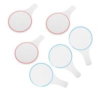 DIYEAH Tableau D'affichage Portable 15×25 Cm Blanc Effaçable à Sec Multifonction Pour Vote Et Notation, Lot De 6 Mini Tableaux Simples Faces, Usage Compétition Et Jury