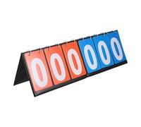 DIYEAH Tableau des Scores Sportifs 6 Chiffres Pliable Rouge et Bleu, Marqueur Effaçable pour Jeux de Tennis et Basket-Ball, Affichage Portable en Plastique Solide