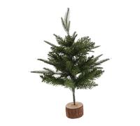DIYEAH Tabletop Holiday Pine Tree with Wood Base Small Artificial Christmas Tree for Party Decorations and Family Gatherings