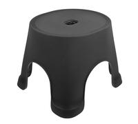 DIYEAH Tabouret Antidérapant pour Garçon et Filles en Polypropylène Noir Petit Marchepied de Salle de Bain Tabouret Stable et Léger pour Tout-Petits pour S’Asseoir Se Chausser et