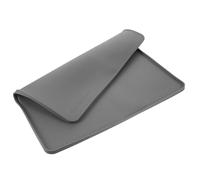 DIYEAH Tapis Récupérateur D'eau en Silicone Gris 40x40 Cm pour Déshumidificateur, Bac Antidébordement avec Bords Surélevés et Surface Antidérapante, Bac de Récupération des Condensats