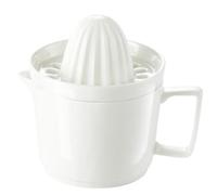 DIYEAH Tasse à Jus Manuelle en Céramique Blanche, Extraction Rapide | Presse-agrumes Manuel Compact, Matériau Sûr et Fiable, pour Fruits, Usage Domestique, Design Blanc