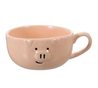 DIYEAH Tasse Céramique Porcelaine Pig Mug Cartoon Gobelet Café Original Tasse Drôle pour Thé et Cappuccino Mug Déjeuner et Compact
