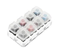 DIYEAH Testeur de Clavier Mécanique avec Base Acrylique et Keycaps Outil de Test pour Commutateurs Cherry Rouge Noir pour Évaluer Les Sensations de Touche