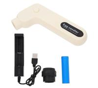 DIYEAH Testeur Œufs LED à Lumière Froide pour Incubateur Poule et Couveuse Œufs, Lampe Bougie Rechargeable Compacte, Équipement Incubation Volaille, Contrôle Développement Embryon
