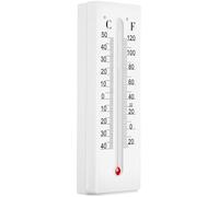 DIYEAH Thermomètre Mural Vertical 1 Pièce Boîte Cache-clés Secret, Double Affichage Celsius/fahrenheit, Plastique Résistant pour Intérieur et Extérieur, Maison et Garage