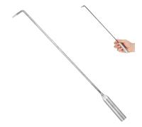 DIYEAH Tisonnier de Cheminée en Fer Robuste à Long Manche Outil Multifonction pour Foyer Intérieur et Extérieur Accessoire Barbecue pour Camping et Manipulation Charbon Active